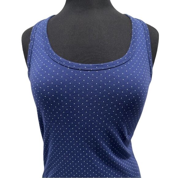 VICTORIA’S Secret Blue Polka Dot 2 Piece Pajama Set Sz M - Picture 3 of 11